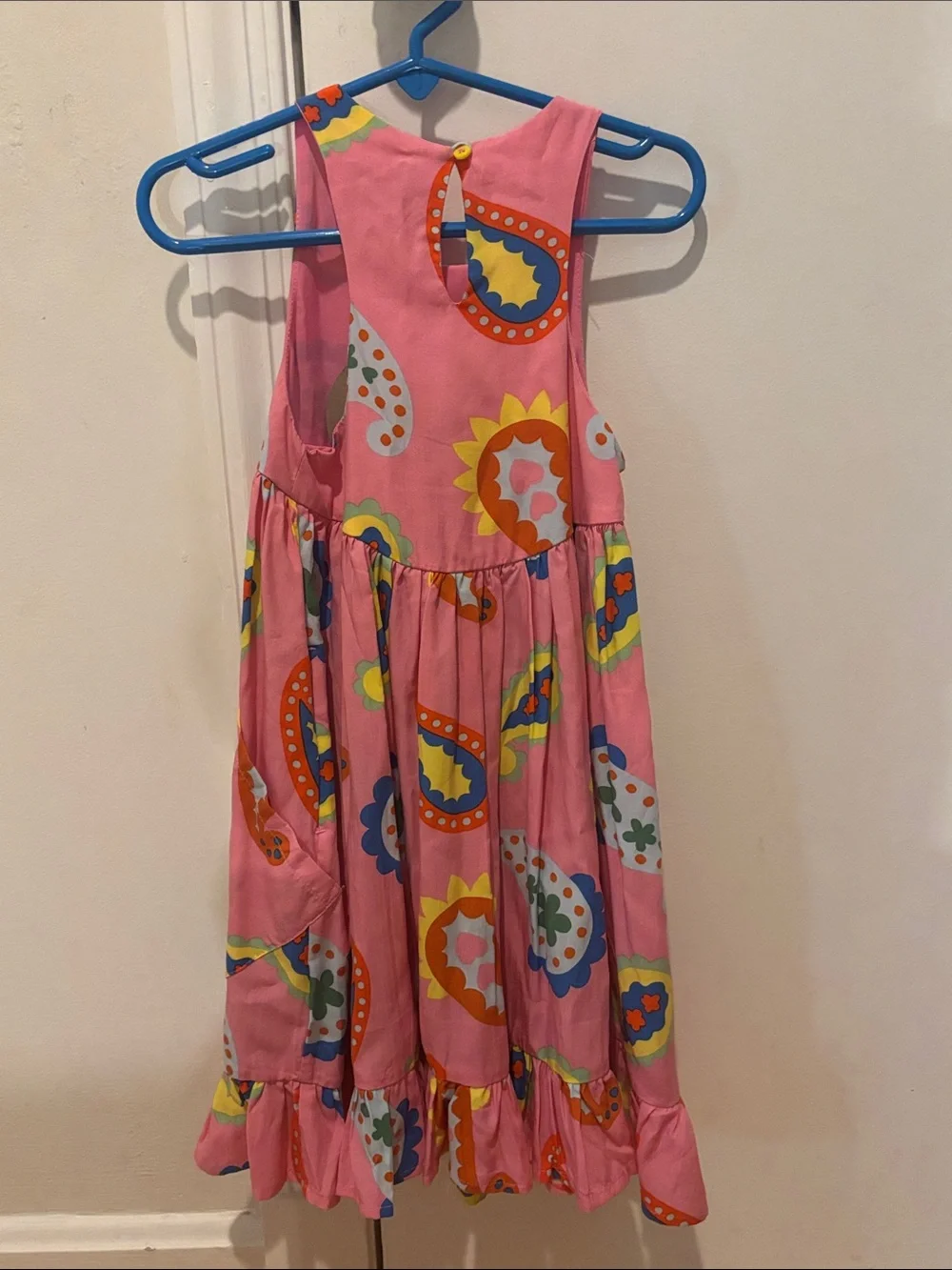 Stella McCartney Pink Paisley Print Sleeveless Maxi Dress
